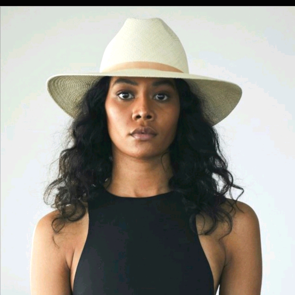 Janessa Leone straw sun hat panama MED